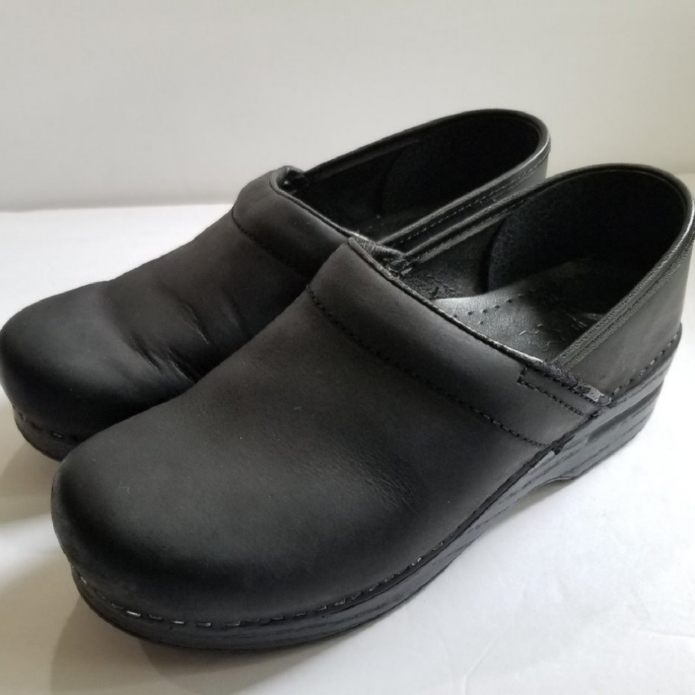 Dansko Classic Black Clogs 39